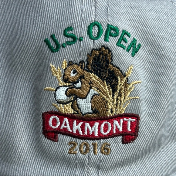 U.S. Open Golf Hat 2016 Oakmont Embroidered Adjustable USGA Member Squirrel - Picture 2 of 9